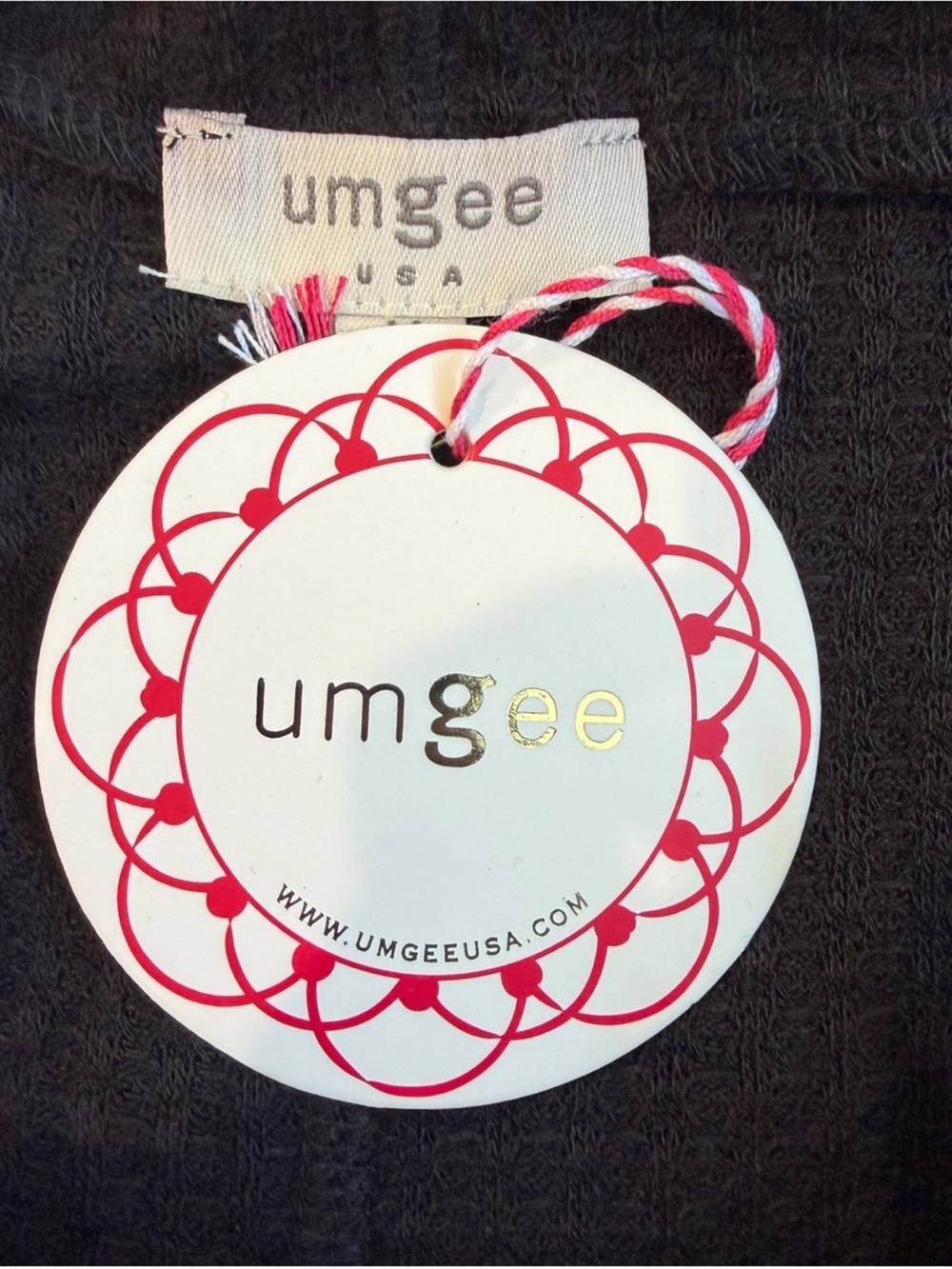 Umgee Black Off-the-Shoulder Sweater with Red Floral Embroidery - Picture 4 of 5